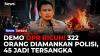 322 Orang Diamankan, Polda Metro Jaya Tetapkan 45 Tersangka Kerusuhan Demo DPR