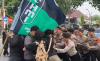 Demo HMI Desak KPK Usut Kasus Korupsi di Depan Kantor Bupati Bogor Ricuh