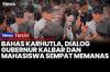 Viral! Gubernur Kalbar Bentak Mahasiswa Saat Dialog dengan Mahasiswa soal Karhutla