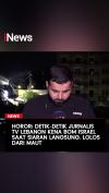 Detik-Detik Jurnalis TV Lebanon Kena Bom Israel