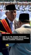 Prabowo Beri Tanda Kehormatan kepada Sjafrie hingga Djamari Chaniago di HUT ke-81 TNI 