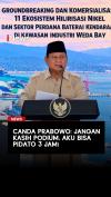 Canda Prabowo: Jangan Kasih Podium, Aku Bisa Pidato 3 Jam lho!