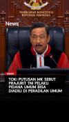 MK Putuskan Prajurit TNI Terjerat Pidana Umum Diadili di Peradilan Umum