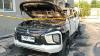 Mitsubishi Pajero Terbakar Hebat di Perumahan Surabaya, Api Nyaris Jalar ke Rumah Warga