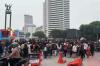 Aksi Demo 28 Oktober di Bundaran HI, Masssa Mahasiswa Acungkan Salam 3 Jari
