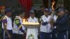 Penerjun Payung TNI AU Bawa Obor Asian Games 2018 Keliling Palembang - Bagian 2