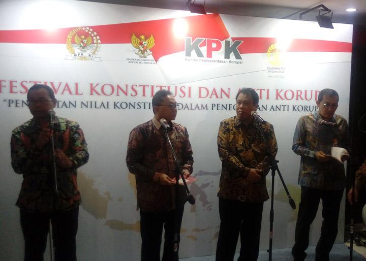 Antikorupsi, Pimpinan MK, MPR dan KPK Kumpul di UI