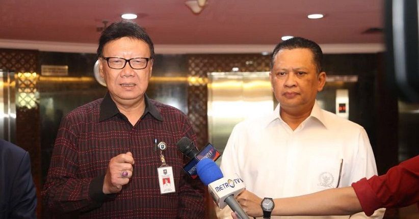 Mendagri dan Pimpinan DPR Bahas Persiapan Pemilu 2019