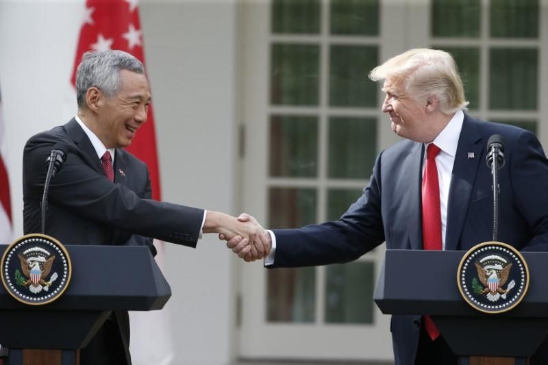  Perdana Menteri Singapura Yakinkan Donald Trump bahwa Asia itu Penting