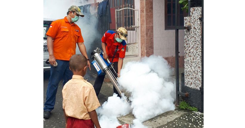 Usai Fogging, Ini Pesan Rescue Perindo Papua untuk Warga Jayapura