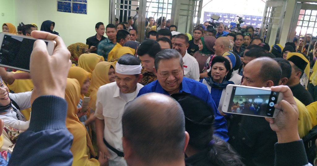 SBY dan Airlangga Hadiri Deklarasi Duo DM di Sabuga Bandung
