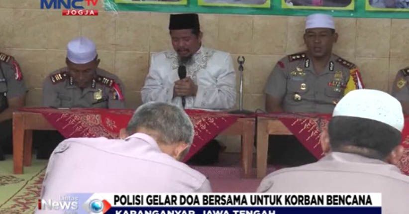 Polres Karanganyar Gelar Doa Bersama untuk Korban Longsor Brebes