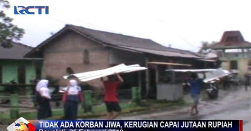 Belasan Rumah Warga di Boyolali Rusak Diamuk Puting Beliung