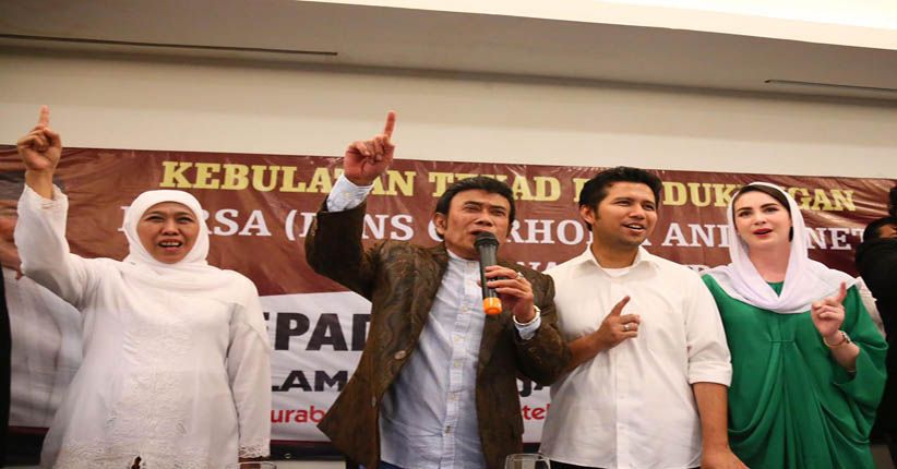 Penggemar Rhoma dan Soneta di Jatim Deklarasi Dukung Khofifah-Emil