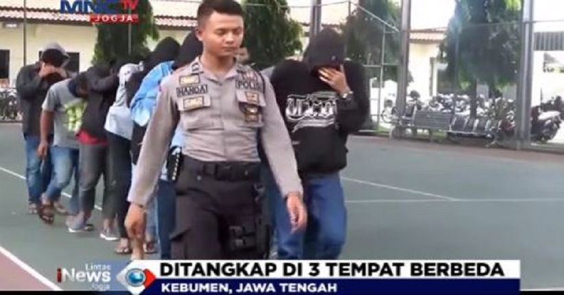 Asyik Pesta Miras, Polres Kebumen Amankan 30 Pemuda