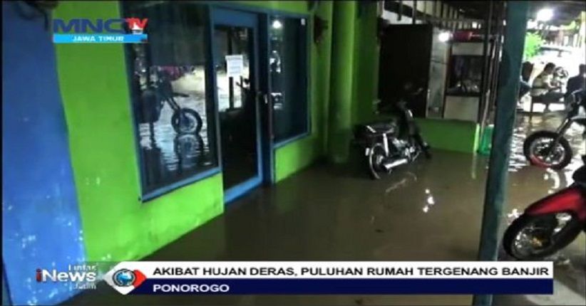 Diguyur Hujan, Puluhan Rumah di Ponorogo Terendam Banjir