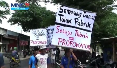 Protes Pembangunan Pabrik Gamping di Ponorogo Terus Berlanjut