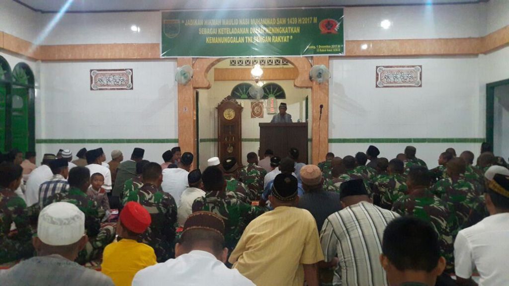 TNI di Sorong Gelar Peringatan Maulid Nabi 