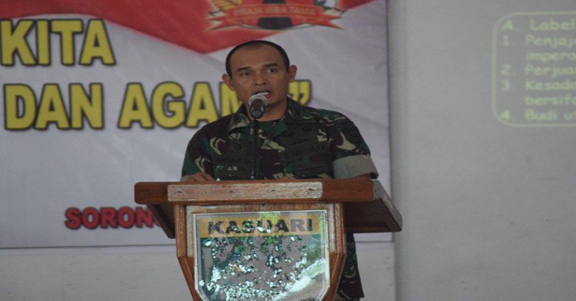 Gelar TMMD, Kodim 1704 Sorong Fokus Perbaiki Sarana di Kampung Sailala