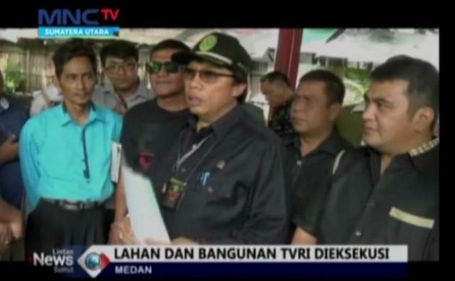 Karyawan TVRI Medan Tolak Eksekusi Lahan dan Bangunan