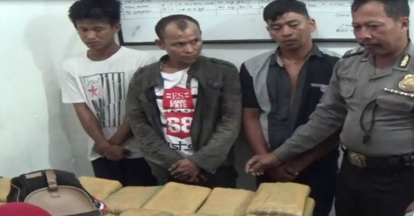 Polisi Gagalkan Penyelundupan 73 Kg Ganja Asal Aceh, 3 Kurir Ditangkap