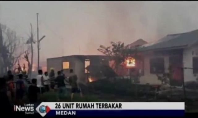 Puluhan Rumah di Medan Deli Hangus Terbakar, Korban Jiwa Nihil 