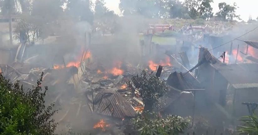 12 Rumah di Pematangsiantar Terbakar, Korban Menangis Histeris