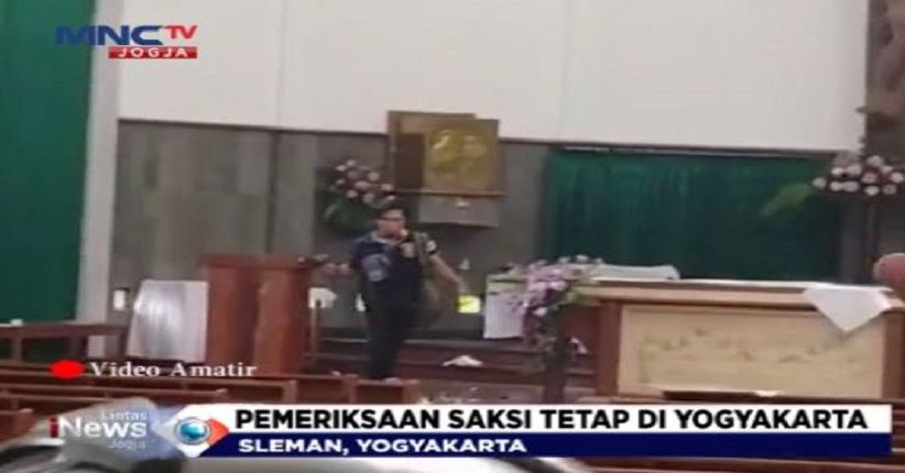 Pelaku Teror Gereja Beserta Pedang Dibawa ke Mabes Polri