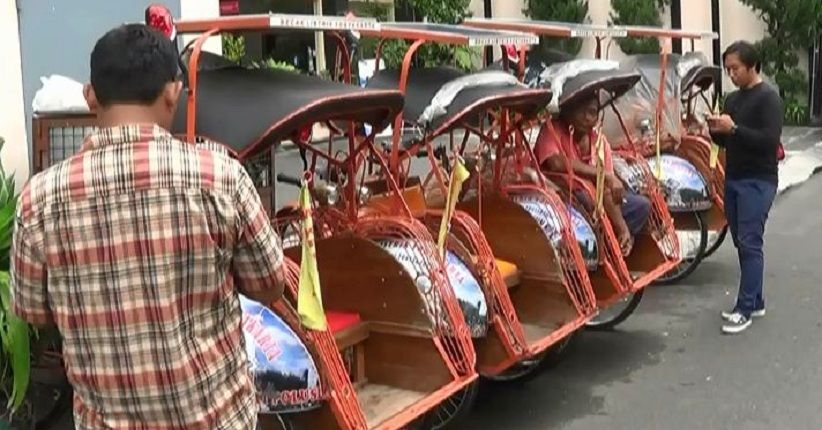 Becak Listrik di Malioboro Yogyakarta Manfaatkan Tenaga Surya