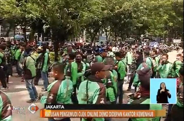 Ojek Online Minta Kejelasan Pemerintah Mengenai Keberadaannya