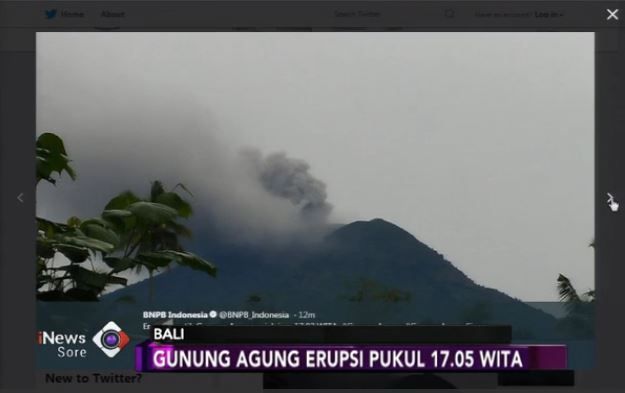 Gunung Agung Erupsi, Warga Diminta Tidak Panik