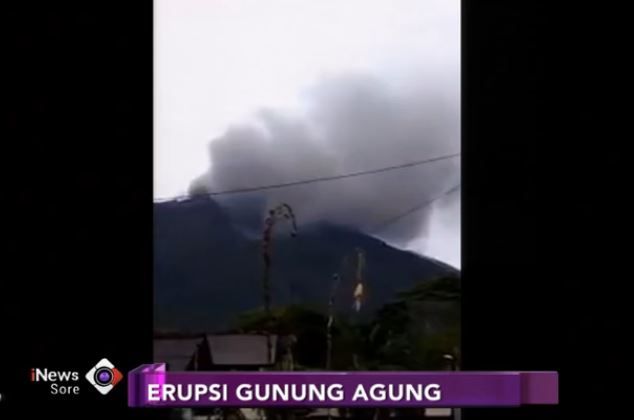 Alami Erupsi, Status Gunung Agung Siaga