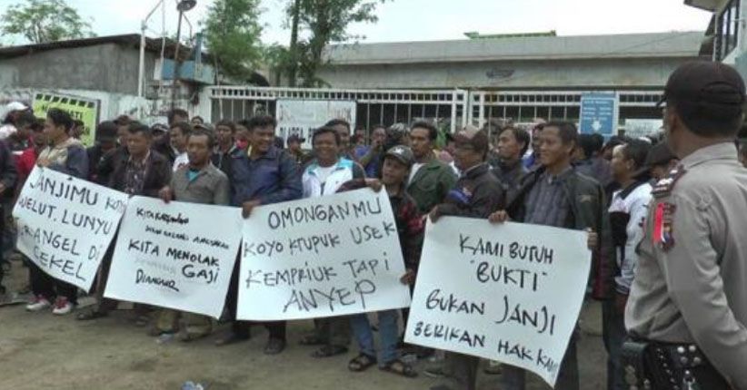 Demo Hari Buruh di Bekasi Terpusat di Alun-Alun Kota