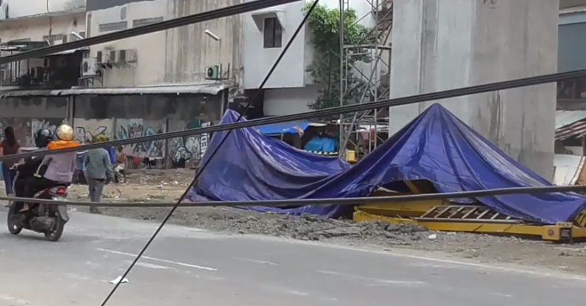 Polisi Periksa 3 Saksi Jatuhnya Crane Double Track di Medan