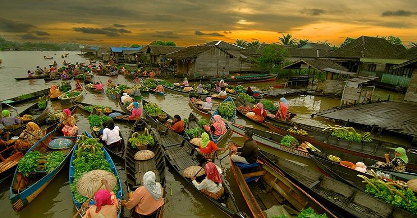 Wisata Banjarmasin, Kunjungi Pasar Terapung Lok Baintan yang Fenomenal