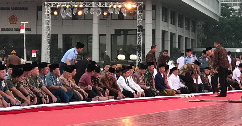 Presiden Jokowi Puji Kekompakan TNI dan Polri