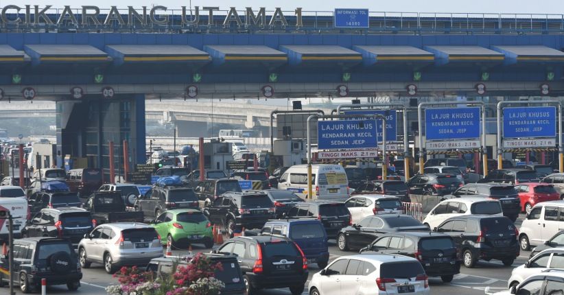563 Ribu Kendaraan Keluar dari Jakarta Lewat GT Cikarang Utama