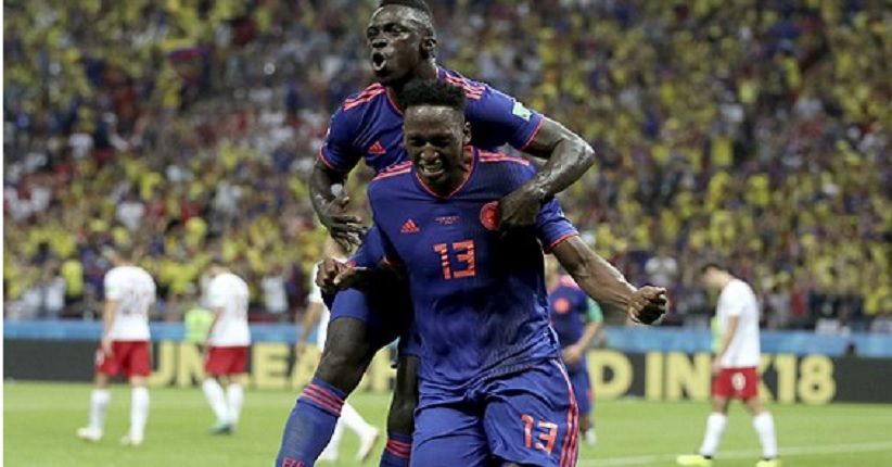 Babak I: Yerry Mina Cetak Gol, Timnas Kolombia Ungguli Polandia