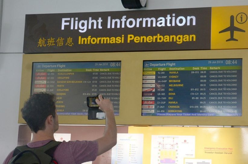 Erupsi Gunung Agung, Maskapai Internasional Batalkan Penerbangan