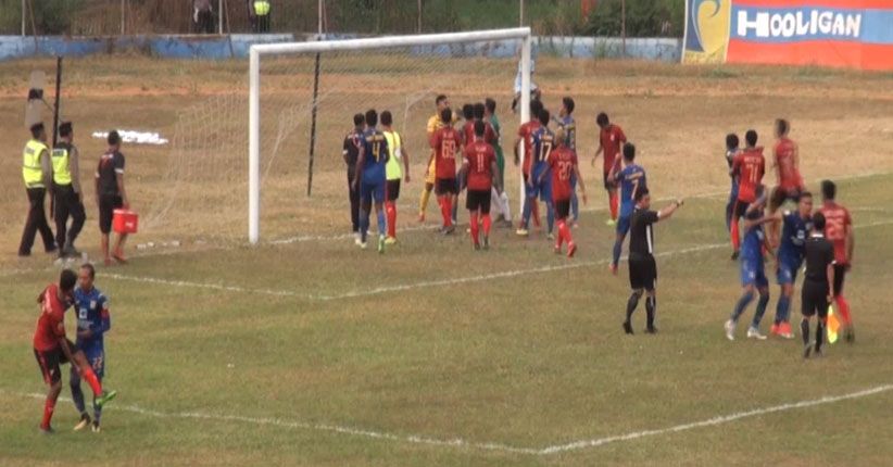 Diwarnai Baku Hantam Antarpemain, PSMP Sukses Kalahkan Persiba