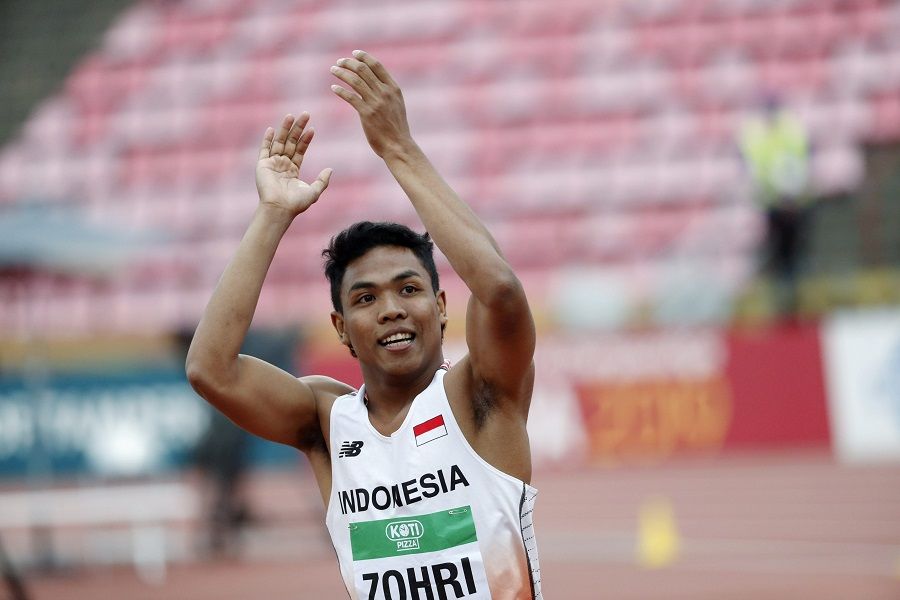 Zohri Pecahkan Rekornas Lari 200 Meter yang Sudah Bertahan 10 Tahun