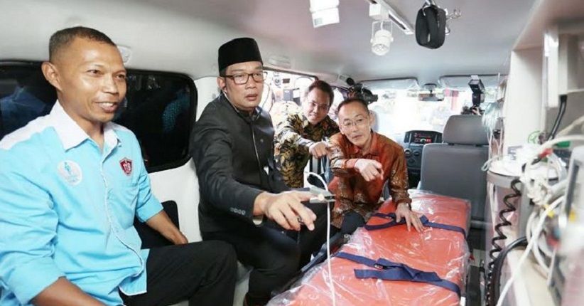 Dinkes Bandung Terima Bantuan 1 Mobil ICU dan 17 Motor Ambulans