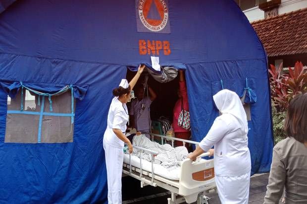 Pascagempa Lombok, Ratusan Pasien RS Sanglah Denpasar Dirawat di Tenda