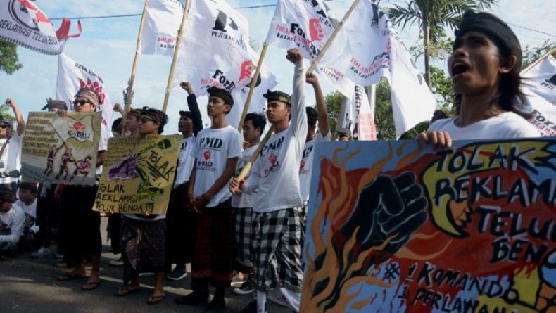 Ribuan Warga Bali Aksi Tolak Reklamasi Teluk Benoa