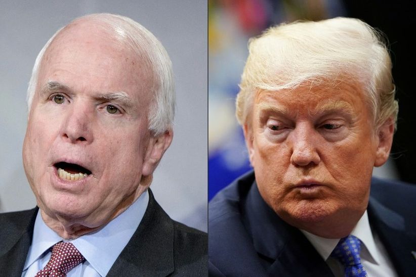 John McCain Tak Ingin Donald Trump Hadir di Pemakamannya