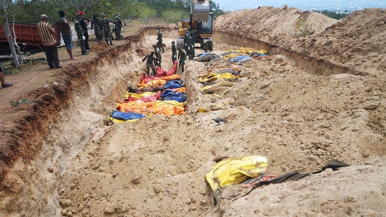 1.649 Jenazah Korban Gempa dan Tsunami Sulteng Sudah Dimakamkan