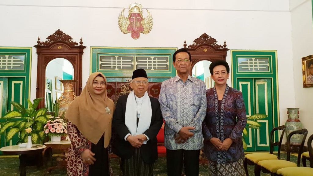 Bertemu Sultan HB X, KH Ma'ruf Amin Klarifikasi Hoaks Dirinya Sakit
