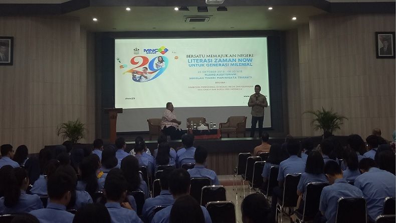 Literasi Zaman Now MNC Group Bedah Manfaat Medsos di STP Trisakti