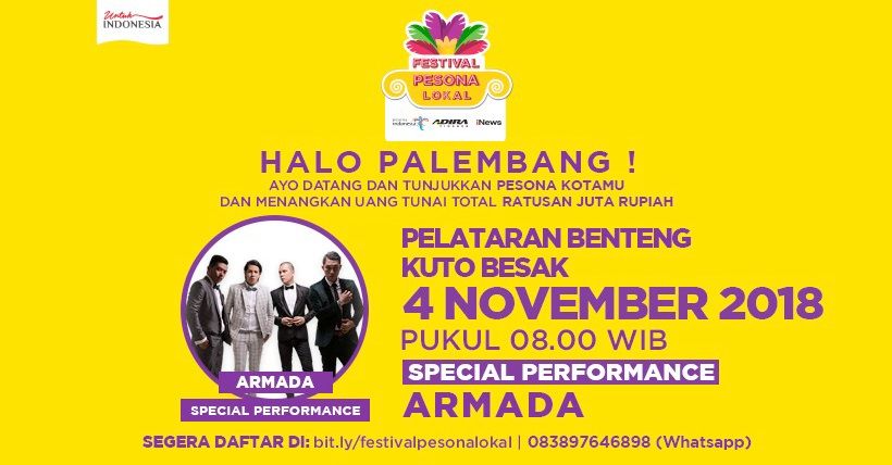 Armada Siap Gebrak Panggung Festival Pesona Lokal Palembang