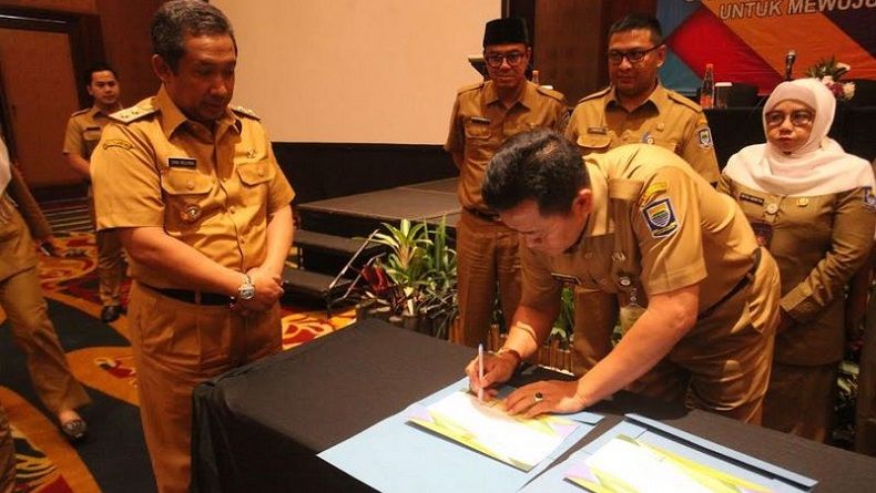 Target Bandung WTP, Seluruh Kepala SKPD Tandatangani Nota Kesepakatan